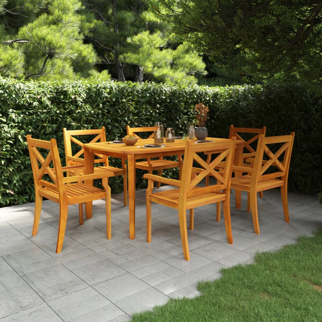 vidaXL Garden Table 160x90x75 cm Solid Wood Acacia
