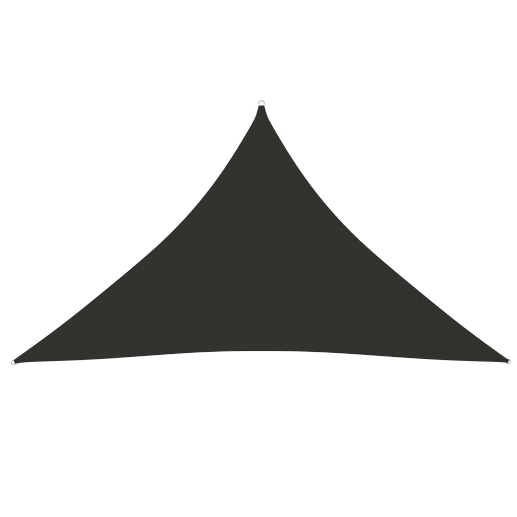 vidaXL Sunshade Sail Oxford Fabric Triangular 3.5x3.5x4.9 m Anthracite