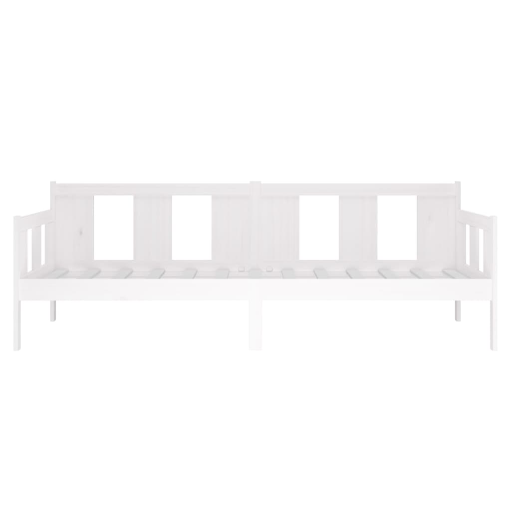 vidaXL Day Bed White Solid Wood Pine 80x200 cm