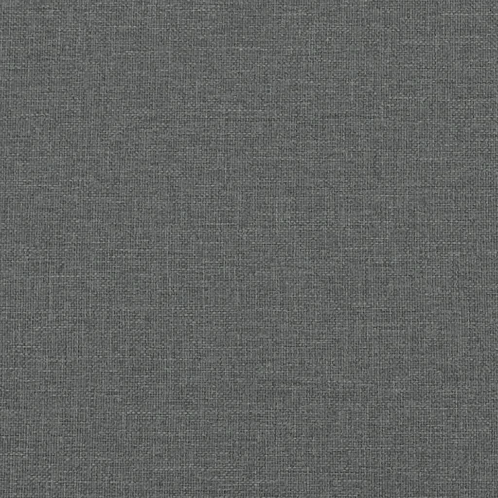 vidaXL Daybed with Trundle Dark Grey 90x190 cm Fabric