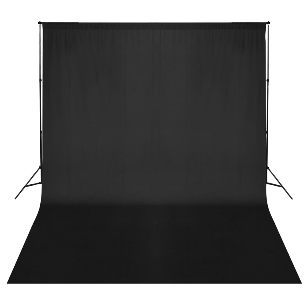 vidaXL Backdrop Support System 300 x 300 cm Black