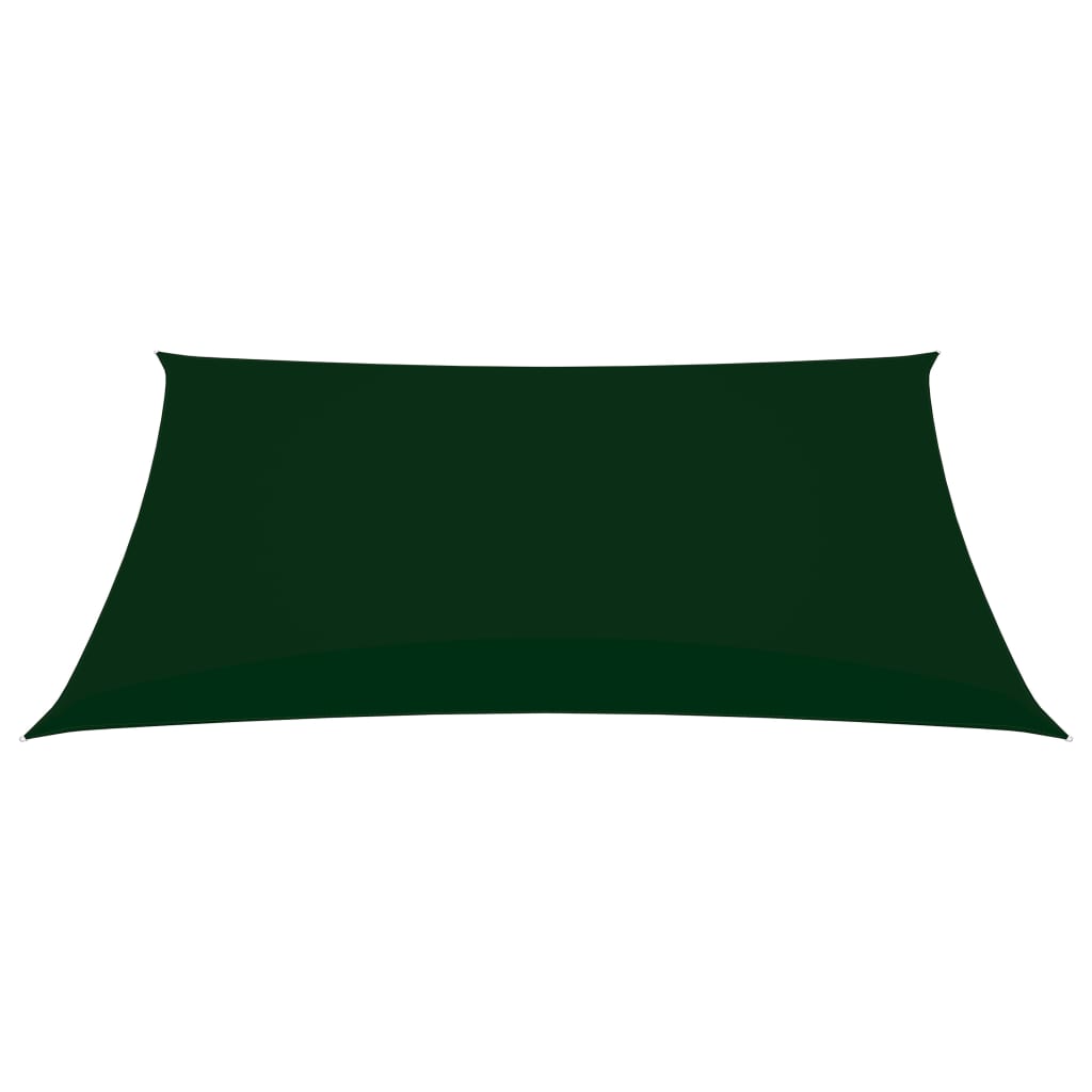 vidaXL Sunshade Sail Oxford Fabric Rectangular 6x7 m Dark Green