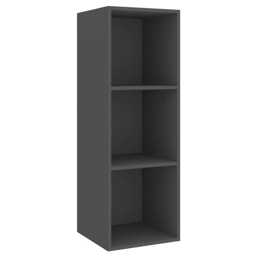 vidaXL 2 Piece TV Cabinet Set Grey Engineered Wood