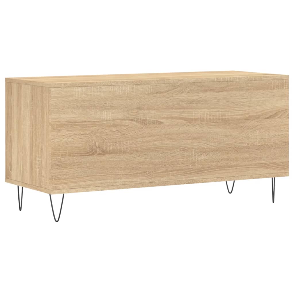 vidaXL Record Cabinet Sonoma Oak 100x38x48 cm Engineered Wood