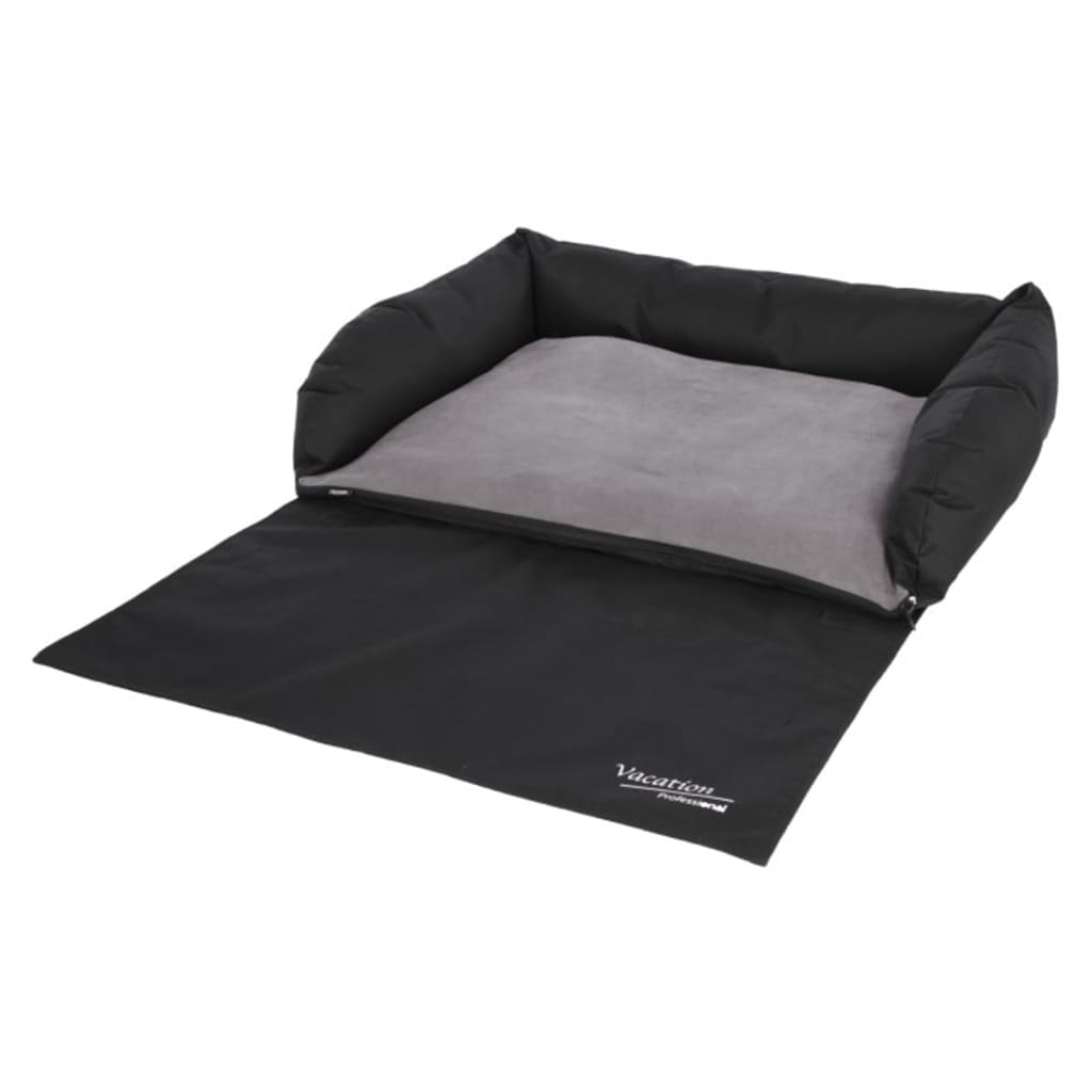 Kerbl Dog Car Bed 80x60 cm Grey and Black
