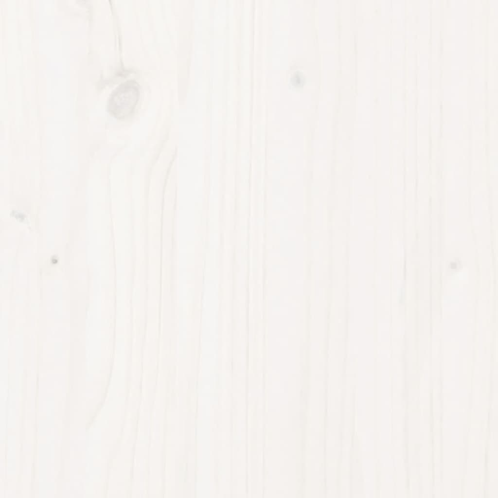 vidaXL Hall Bench White 100x28x45 cm Solid Wood Pine