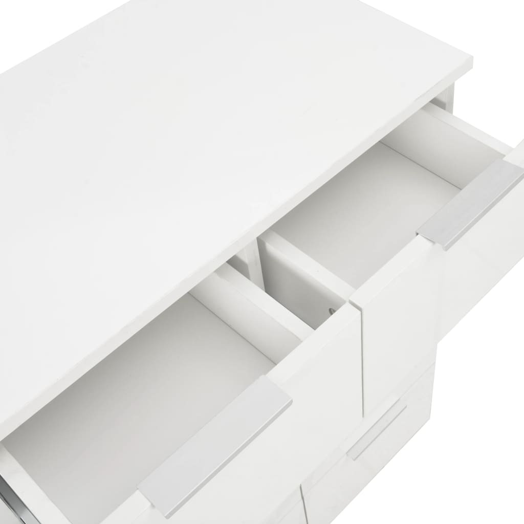 vidaXL Sideboard High Gloss White 60x35x80 cm Engineered Wood
