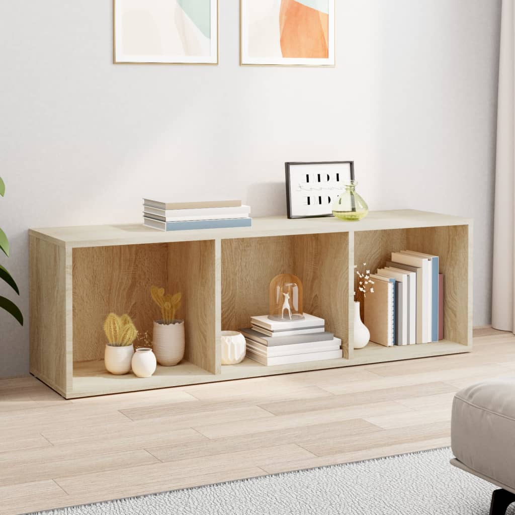 vidaXL Book Cabinet/TV Cabinet Sonoma Oak 36x30x114 cm Engineered Wood