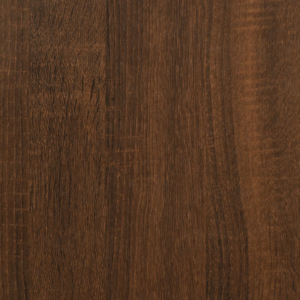 vidaXL Console Table Brown Oak 72.5x25x75 cm Engineered Wood