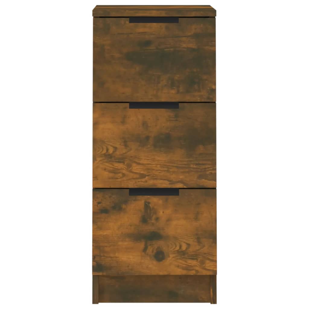 vidaXL Sideboard Smoked Oak 30x30x70 cm Engineered Wood