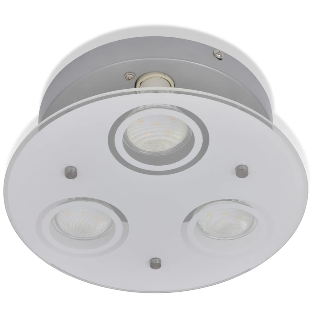 Round LED Ceiling Lamp with 3 Bulbs