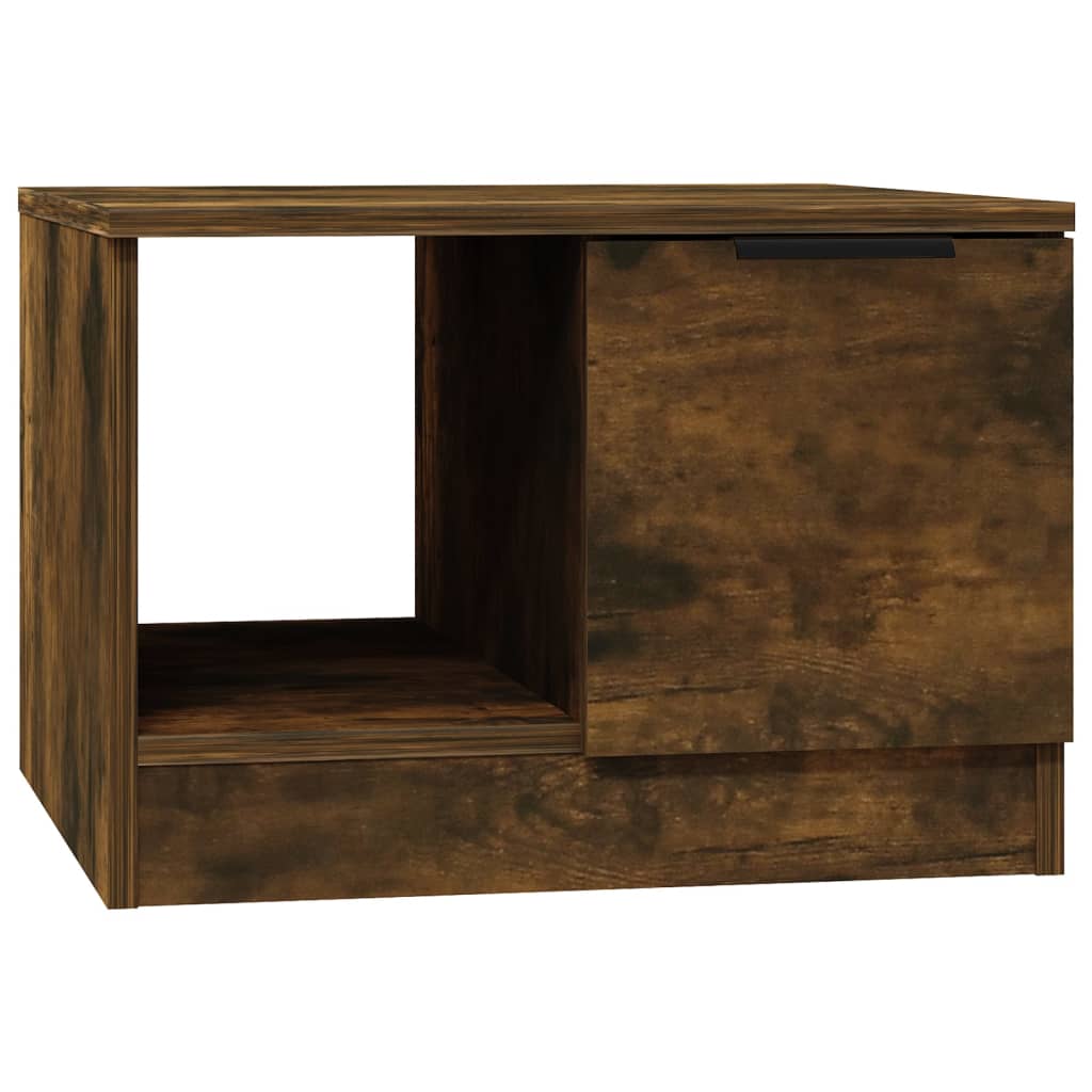 vidaXL Coffee Table Smoked Oak 50x50x36 cm Engineered Wood