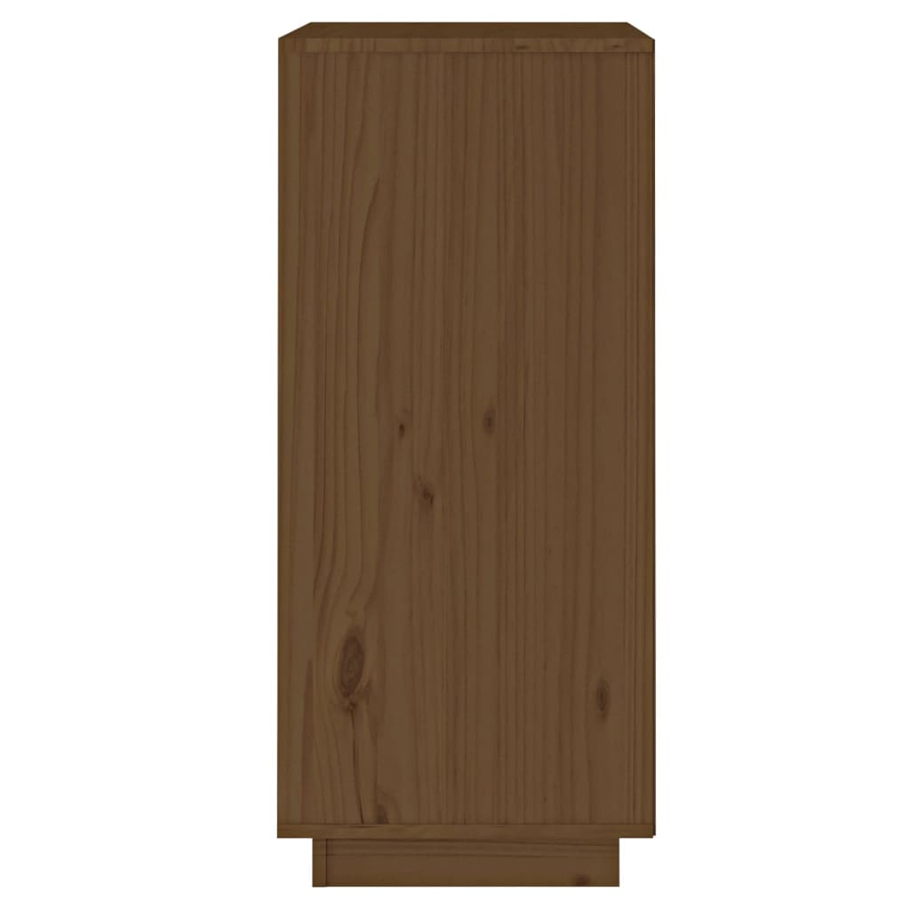 vidaXL Sideboard Honey Brown 38x35x80 cm Solid Wood Pine