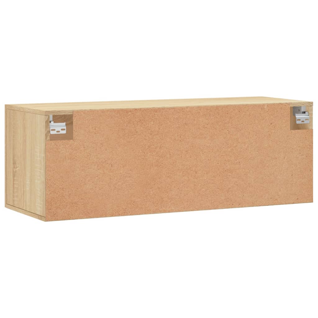 vidaXL Wall Cabinet Sonoma Oak 100x36.5x35 cm Engineered Wood