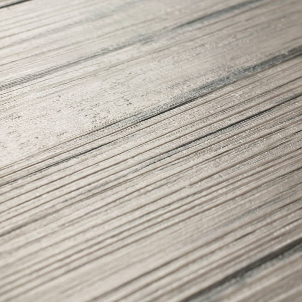 vidaXL Non Self-adhesive PVC Flooring Planks 4.46 m² 3 mm Light Grey