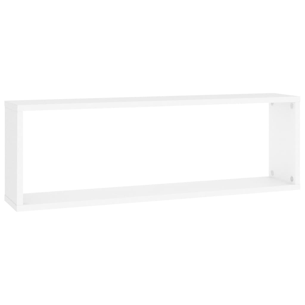 vidaXL Wall Cube Shelf 6 pcs White&Sonoma Oak 80x15x26.5cm Engineered Wood