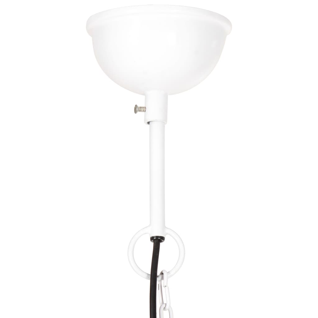 vidaXL Industrial Hanging Lamp 25 W White Round 40 cm E27