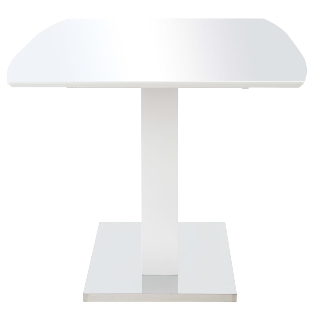 vidaXL Dining Table High Gloss White 180x90x76 cm MDF