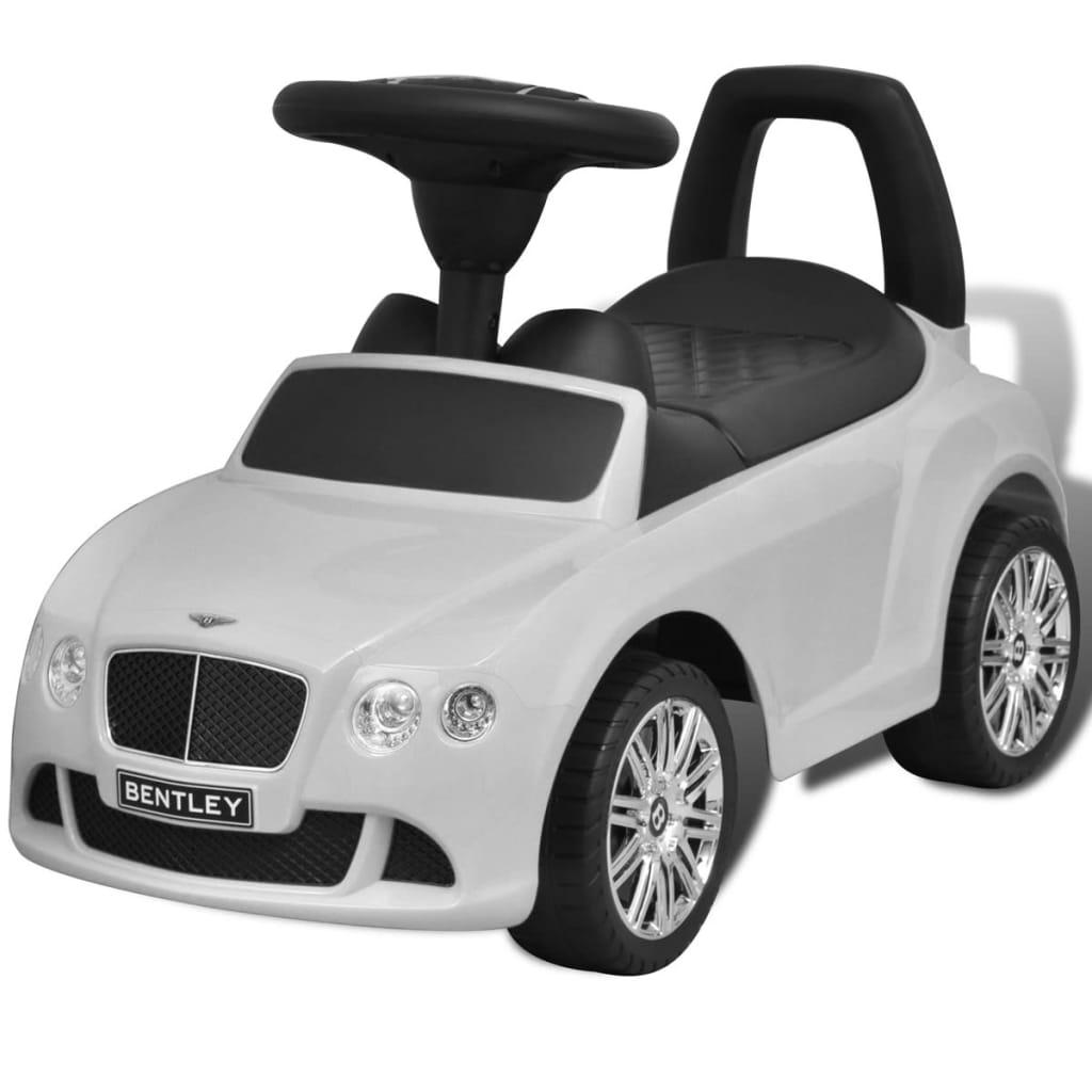 Bentley Foot-Powered Kids Car White