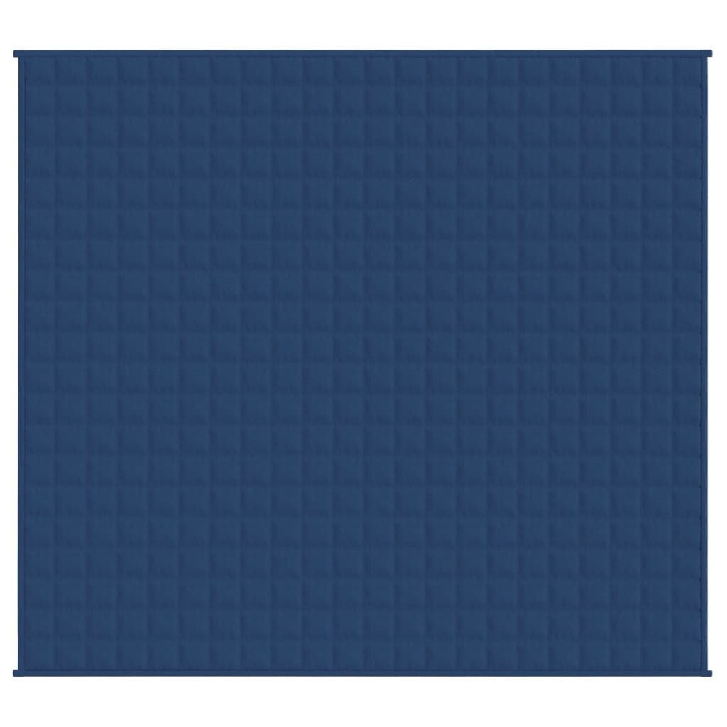 vidaXL Weighted Blanket Blue 220x235 cm King 11 kg Fabric