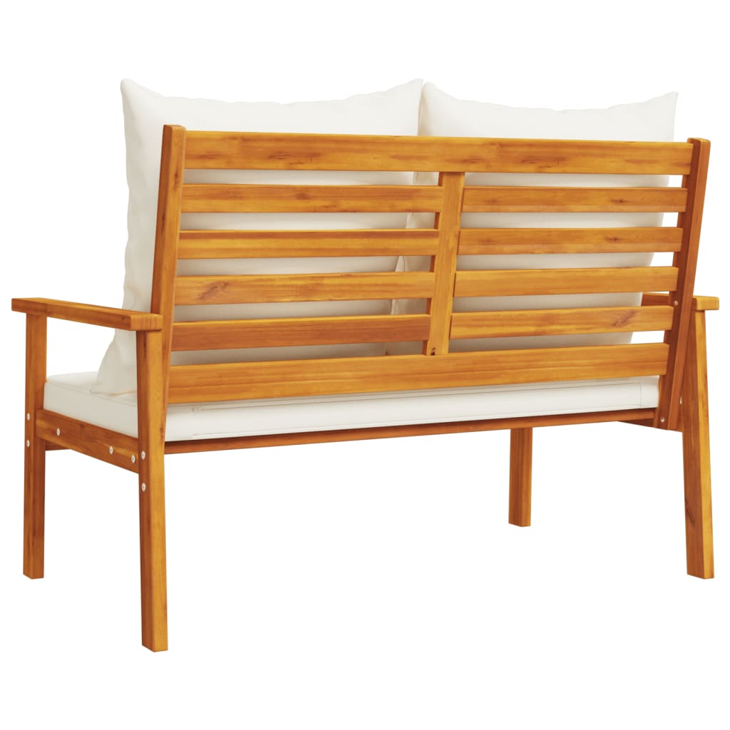 vidaXL Garden Sofa Bench 120 cm with Cushion Solid Wood Acacia