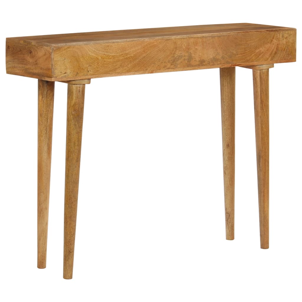 vidaXL Console Table Solid Mango Wood 102x30x79 cm