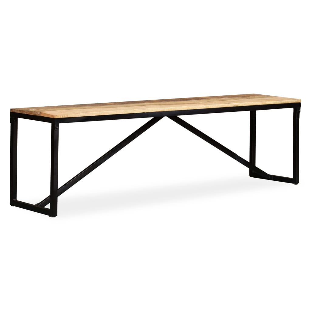 vidaXL Bench Solid Mango Wood 160x35x45 cm