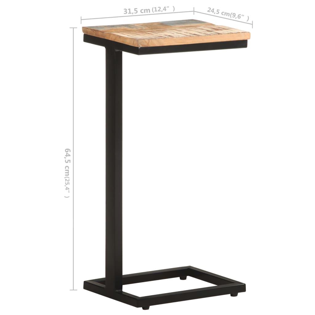 vidaXL Side Tables 2 pcs 31.5x24.5x64.5 cm Solid Reclaimed Wood