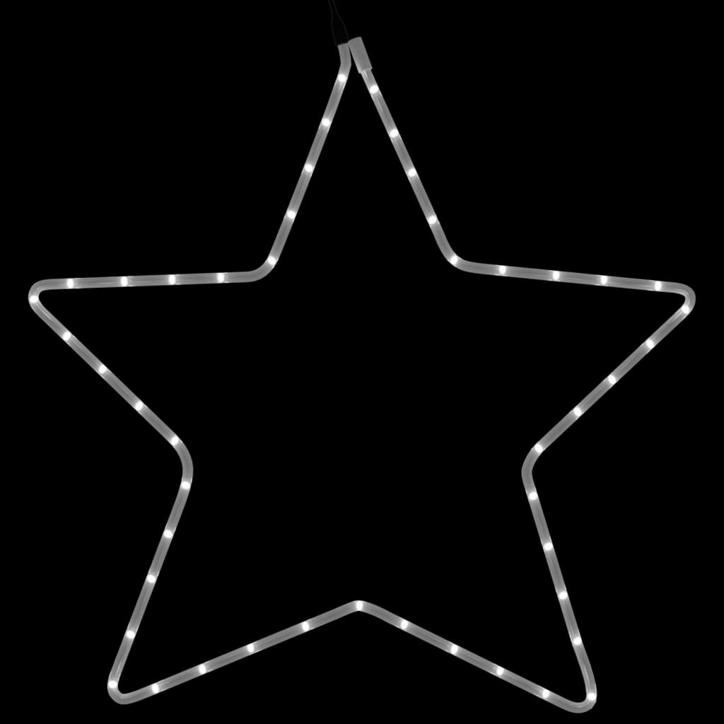 vidaXL Christmas Star Figure with 48 LEDs Warm White 56 cm