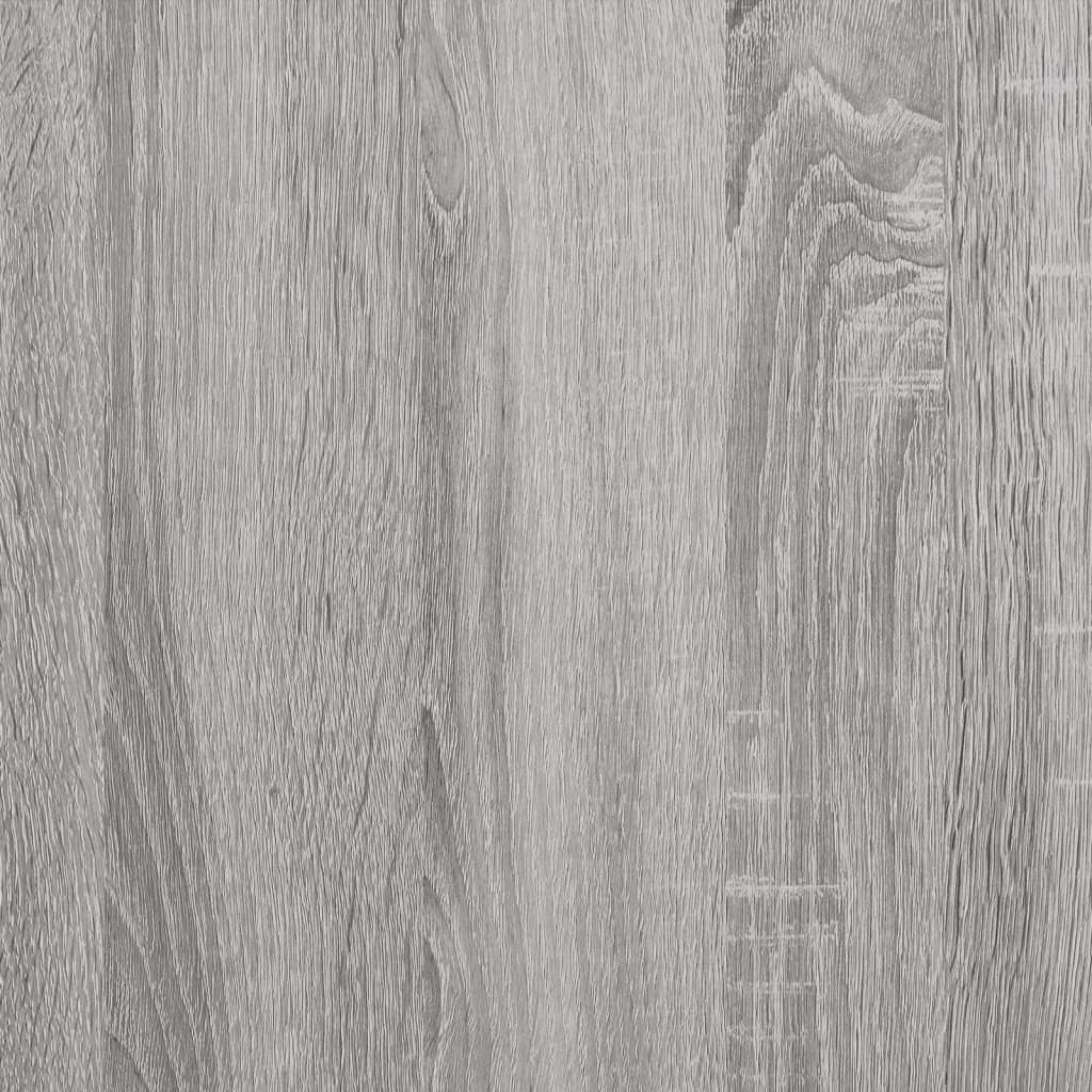 vidaXL Wall-mounted Shoe Cabinet Grey Sonoma 70x35x38 cm Solid Wood Pine