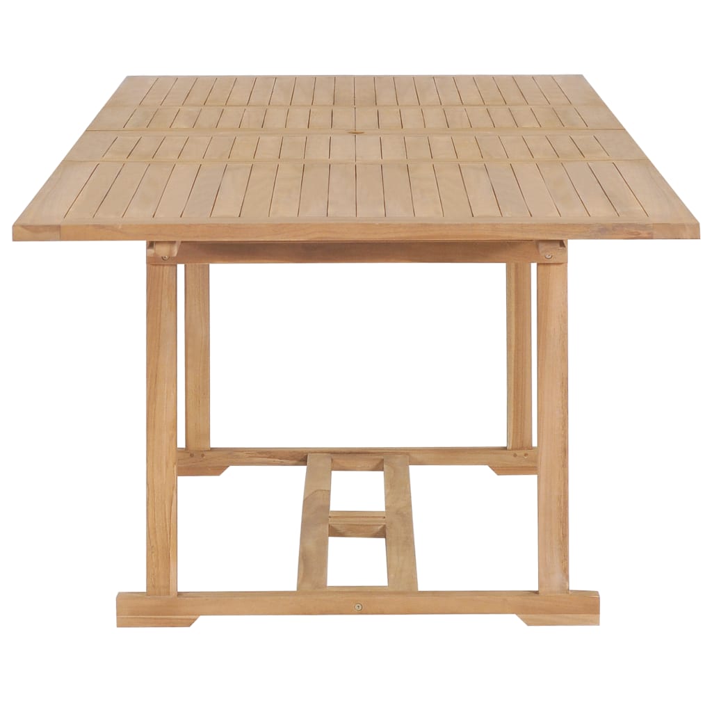 vidaXL Extending Garden Table 180-280x100x75 cm Solid Teak Wood
