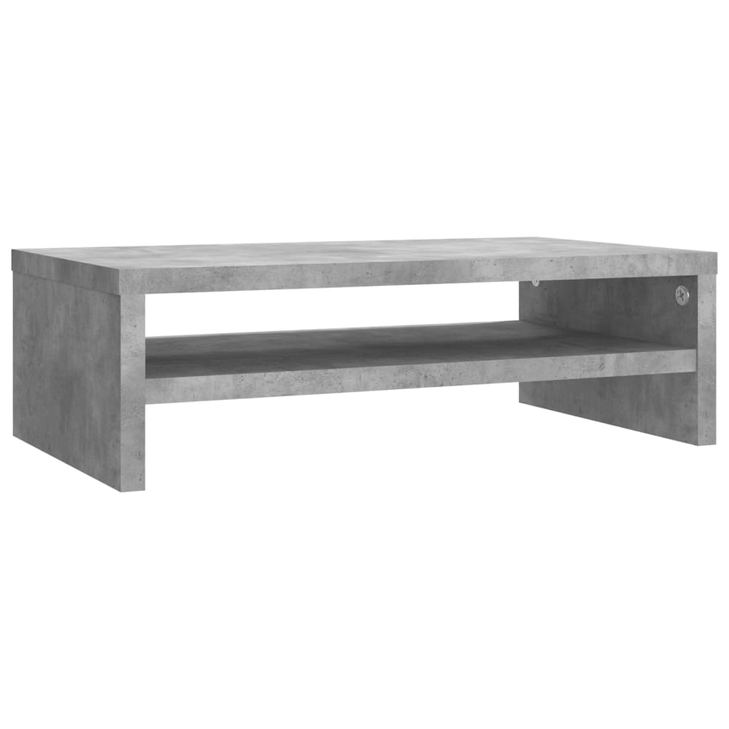 vidaXL Monitor Stand Concrete Grey 42x24x13 cm Engineered Wood