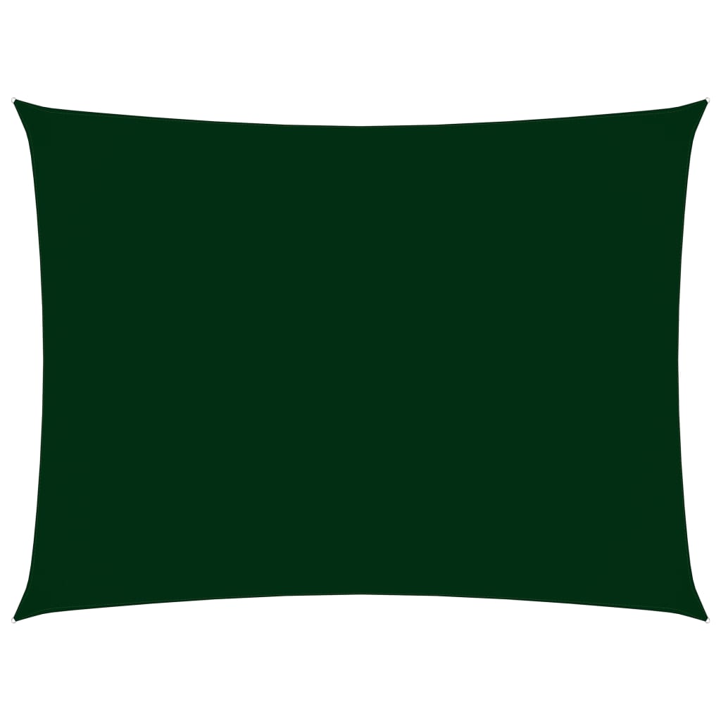 vidaXL Sunshade Sail Oxford Fabric Rectangular 6x7 m Dark Green