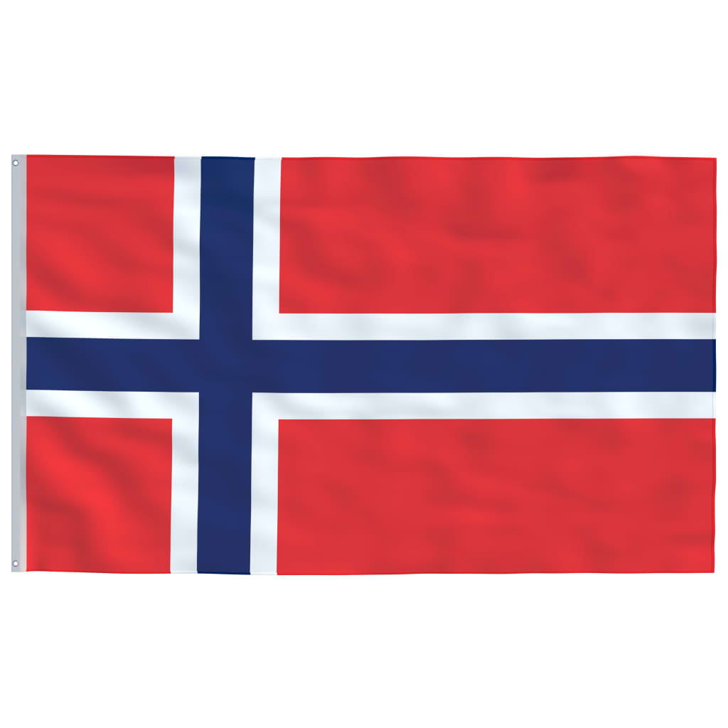 vidaXL Norway Flag and Pole Aluminium 4 m