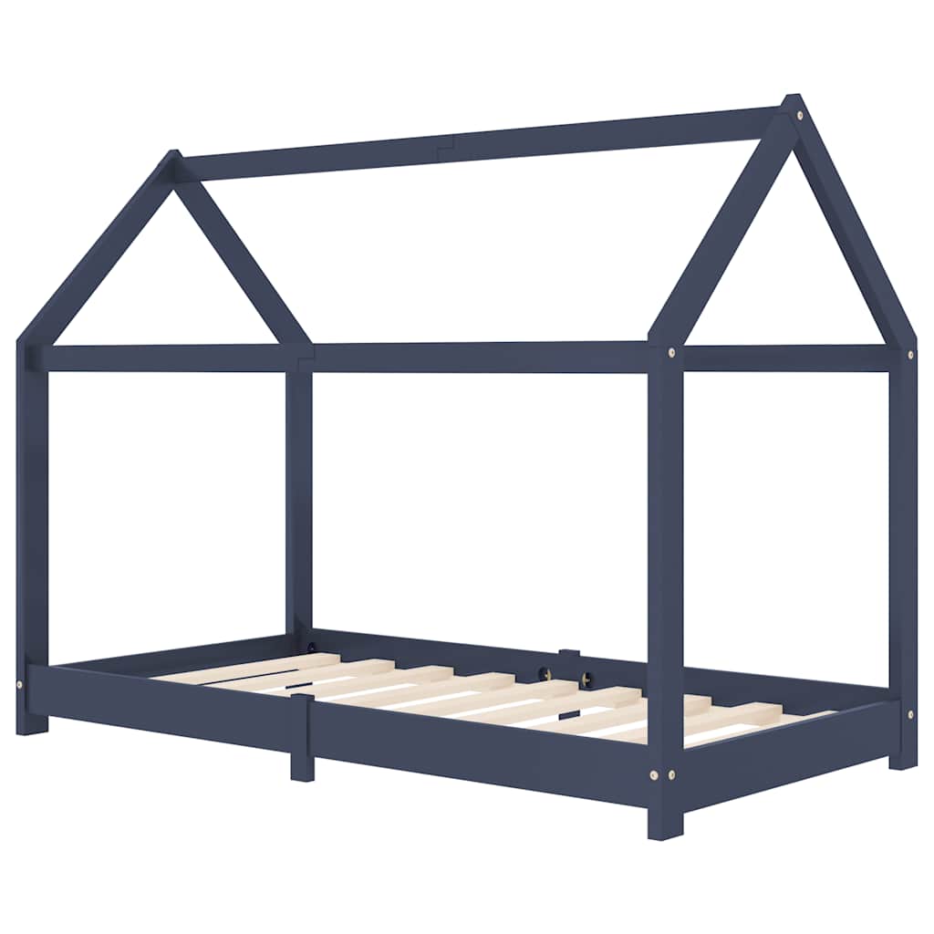 Gecheer Bunk Bed Frame Single Bunk Bed Double Sleeper Beds For Adult And Children Black 90x190 - View #3