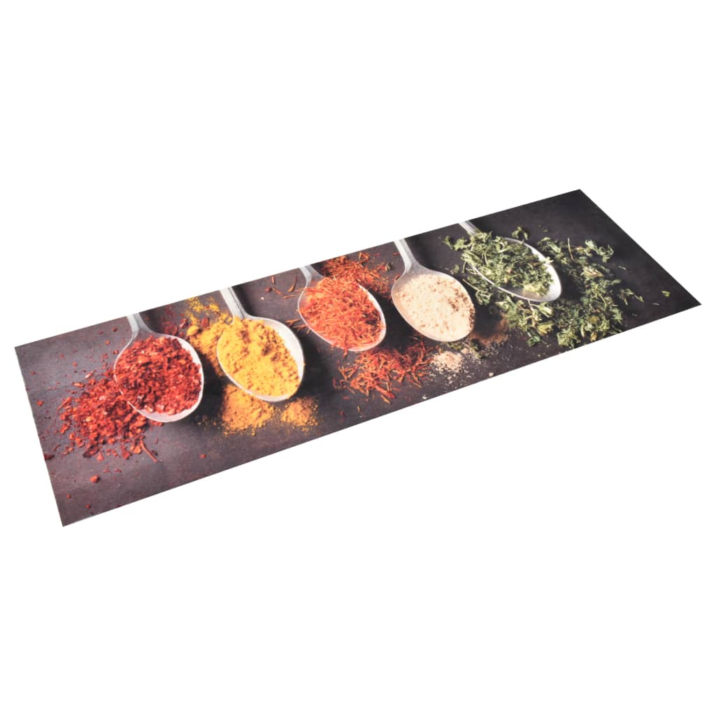 vidaXL Kitchen Carpet Washable Spoons 60x300 cm