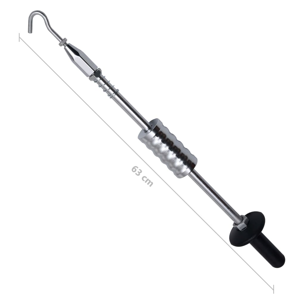 vidaXL Slide Hammer with Hook 63 cm Carbon Steel