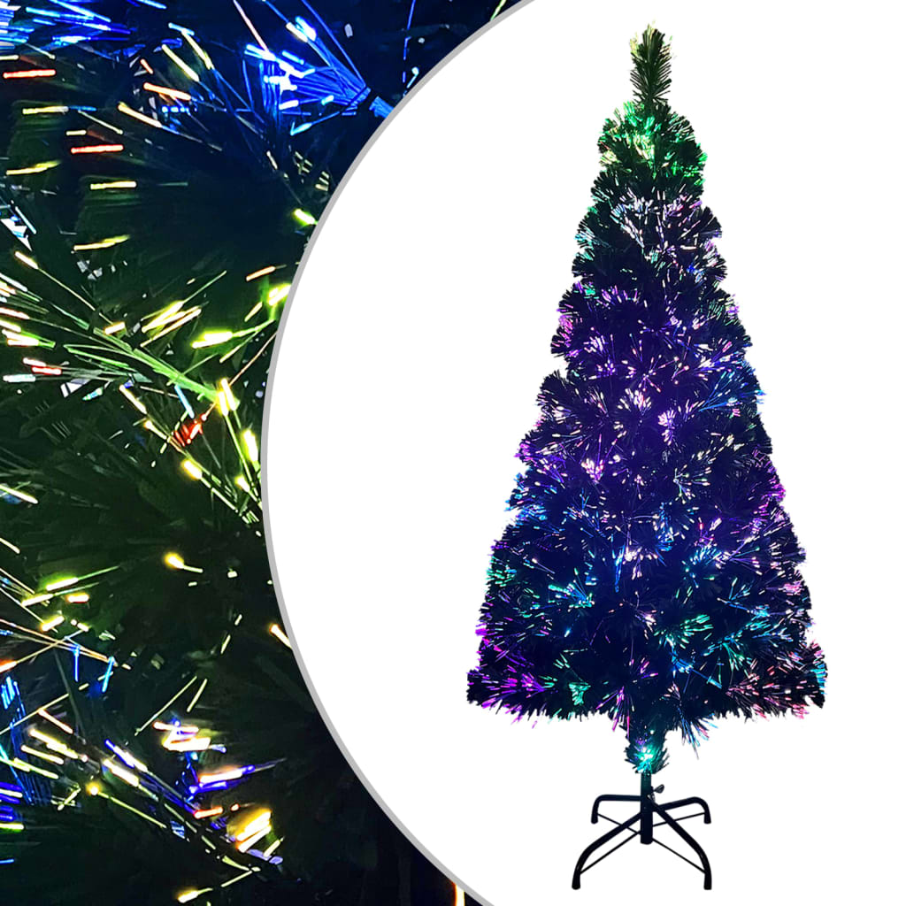 vidaXL Artificial Christmas Tree with Stand Green 180 cm Fibre Optic