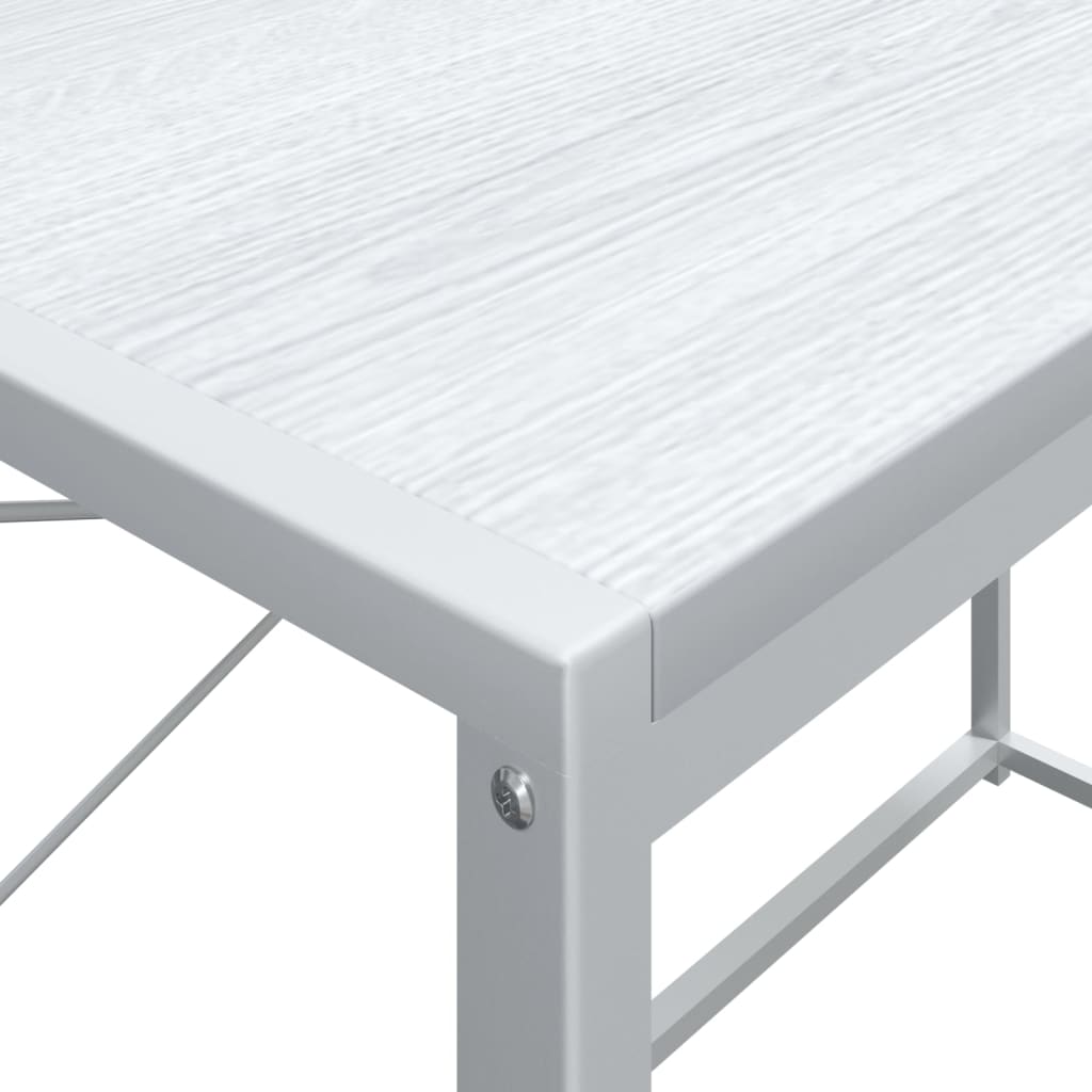 vidaXL Computer Desk White 110x60x138 cm Engineered Wood