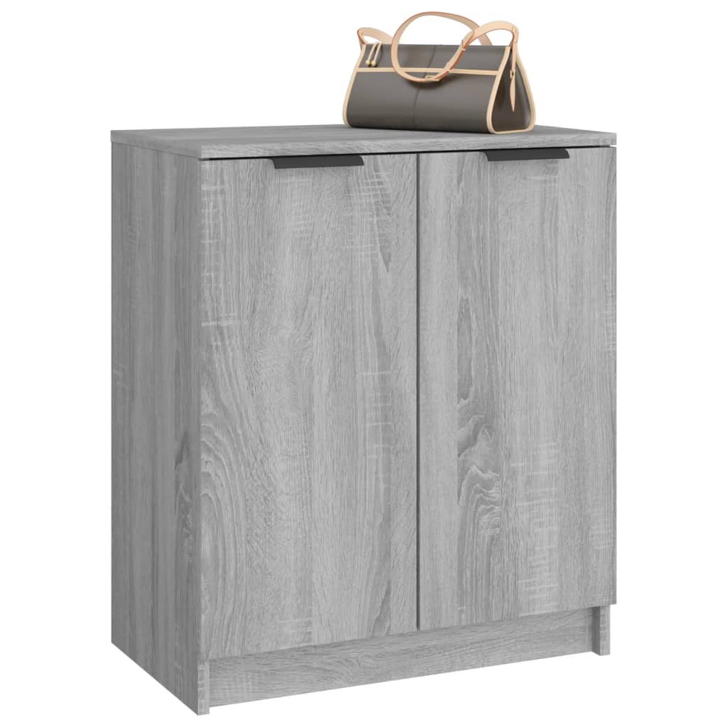 vidaXL Shoe Cabinet Grey Sonoma 59x35x70 cm Engineered Wood