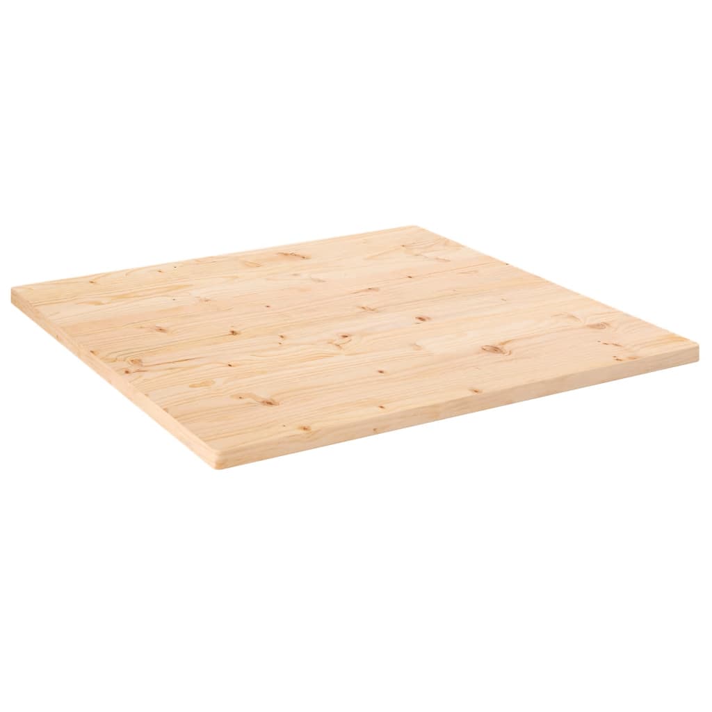 vidaXL Table Top 70x70x2.5 cm Solid Wood Pine Square