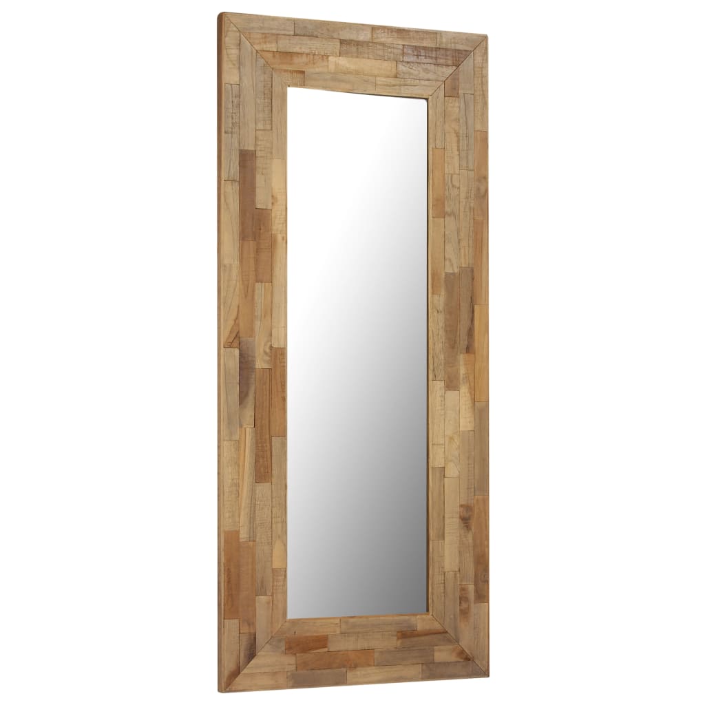 vidaXL Mirror Reclaimed Teak 50x110 cm