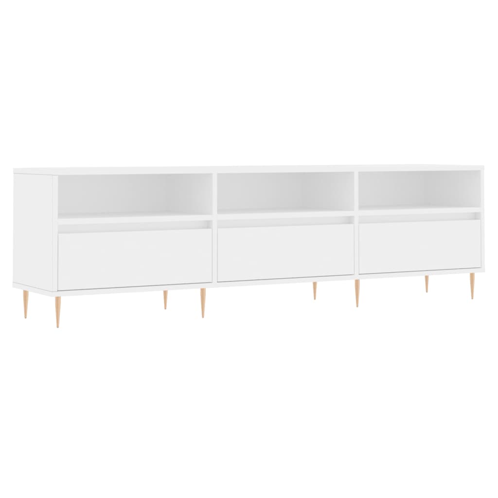 vidaXL TV Cabinet White 150x30x44.5 cm Engineered Wood