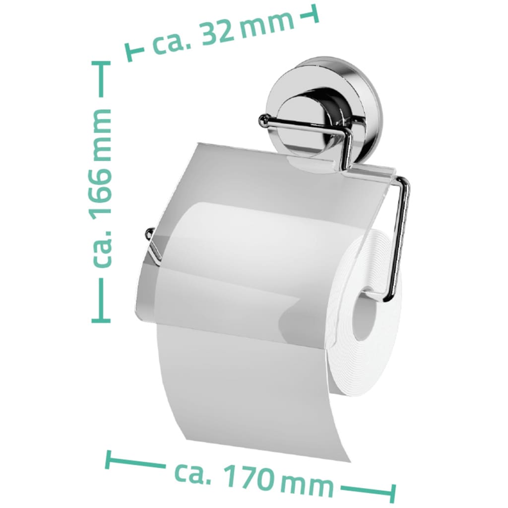 RIDDER Toilet Paper Holder 17x3.2x16.6 cm Chrome 12100000