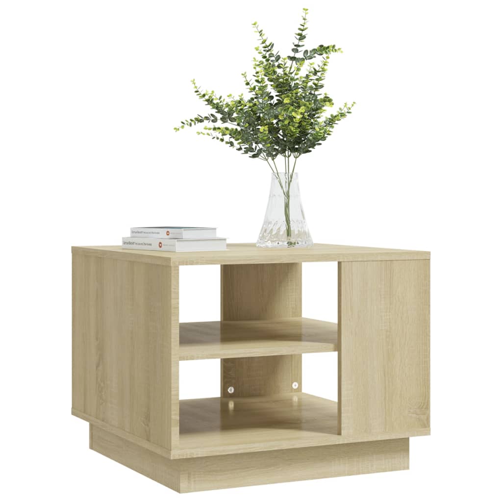 vidaXL Coffee Table Sonoma Oak 55x55x43 cm Engineered Wood