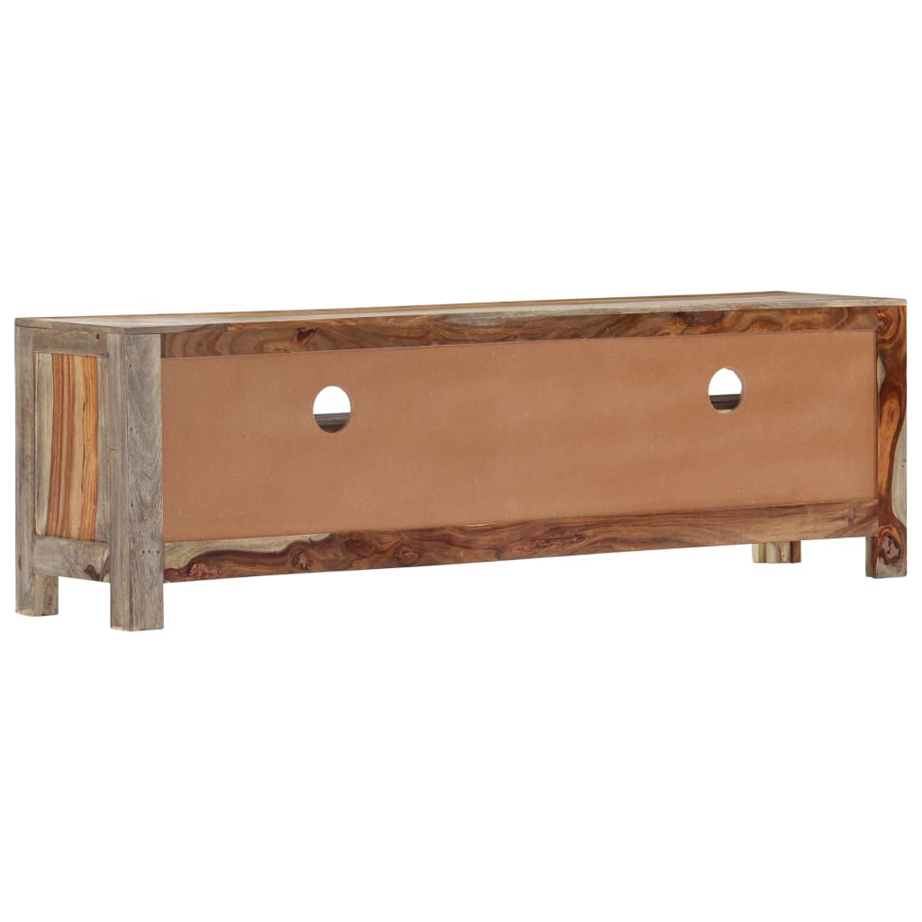 vidaXL TV Cabinet Solid Sheesham Wood 130x30x40 cm