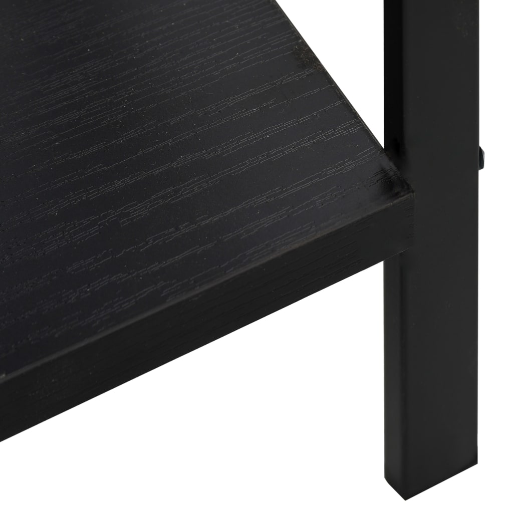 vidaXL 5-Layer Book Shelf Black 60x27.6x158.5 cm Engineered Wood