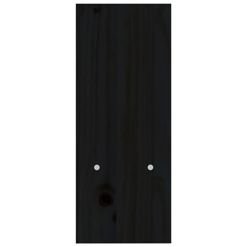 vidaXL Monitor Stand Black (39-72)x17x43 cm Solid Wood Pine