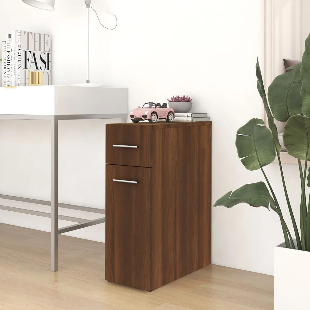 vidaXL Apothecary Cabinet Brown Oak 20x45.5x60 cm Engineered Wood