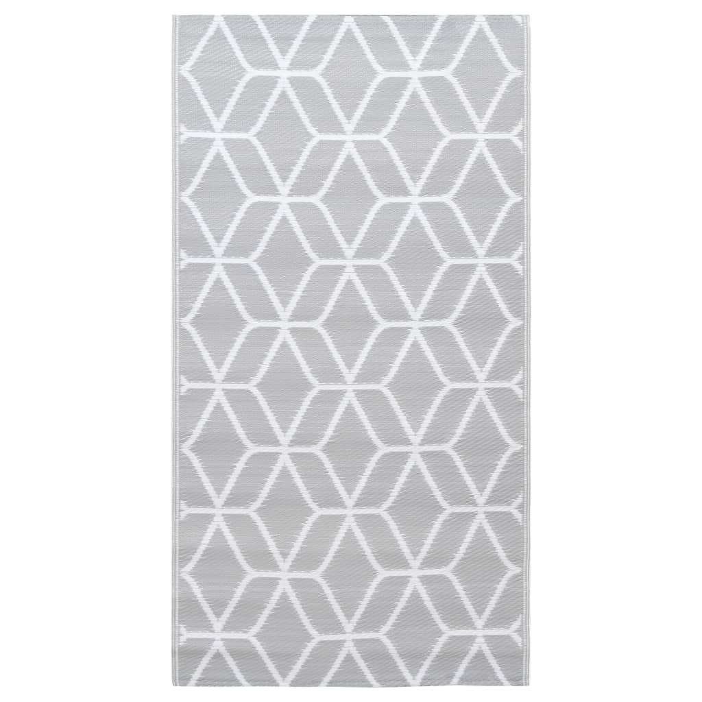 vidaXL Outdoor Carpet Grey 190x290 cm PP